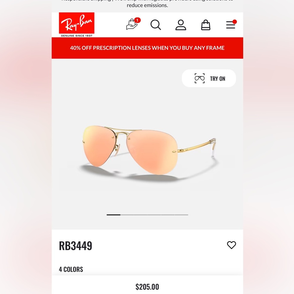 ✨Worn Twice! Ray-Ban Aviators RB3449